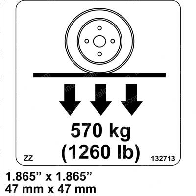 Picture of Decal - Wheel Load Pictorial
