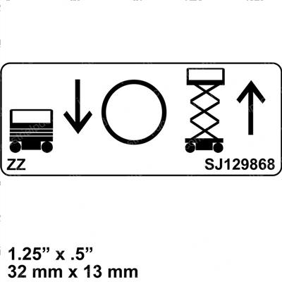 Picture of Decal - Down/Off/Up Pictorial