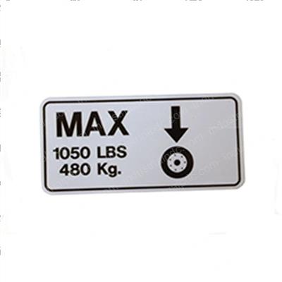 Picture of Decal - Tire Pressure