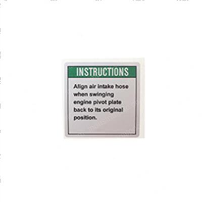 Picture of Decal - Inst Air Intake Hose
