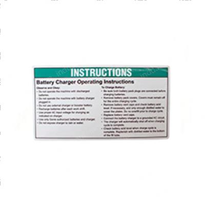 Picture of Decal - Battery Charger Inst