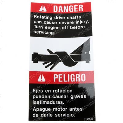 Picture of Agh #21475-001 Decal  Dngr. Dr