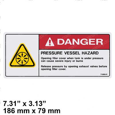 Picture of Pbl #71096-001 Decal  Pressure