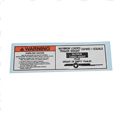 Picture of Miller Decal Max. Cargo Weigh