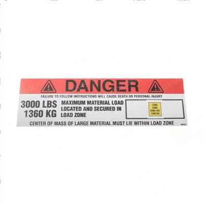 Picture of Warning Load Zone Decal