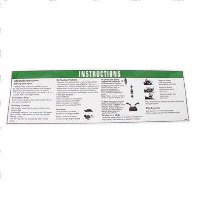 Picture of Instruction Decal