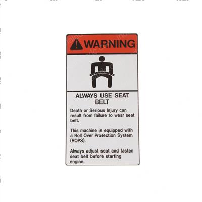 Picture of Decal  - Use Seat Belt