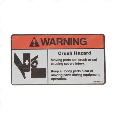 Picture of Decal - Crush Hazard