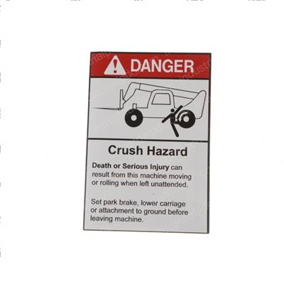 Picture of Decal - Crush Hazard
