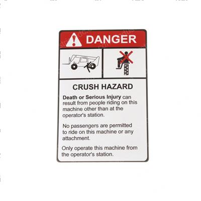 Picture of Decal - Crush Hazard