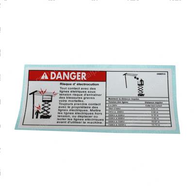 Picture of Decal Danger Elec Hazard Gs