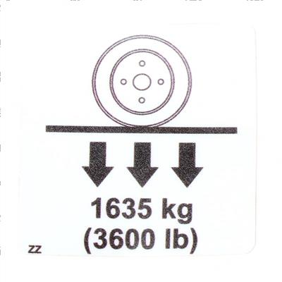 Picture of Label Wheel Load 1635kg/360