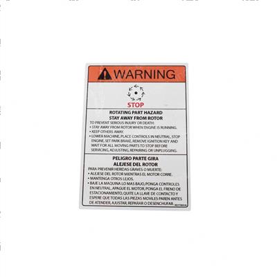 Picture of Warning Rotating Part Hazard