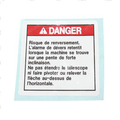 Picture of Decal - Danger Tilt Alarm