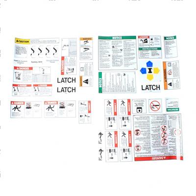 Picture of Decal Kit Safety/Instr Gs68