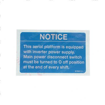 Picture of Decal - Inverter Switch Engli