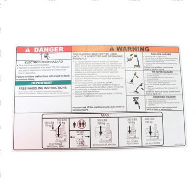 Picture of Decal-Warning/Instruction Dom