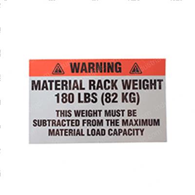Picture of Warning Material Rack 180 Lb