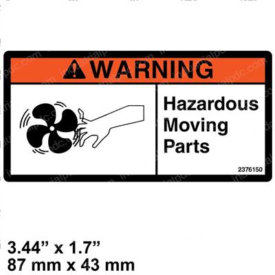 Picture of Decal - Caution Fan