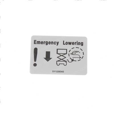 Picture of Decal - Emergency Lowering