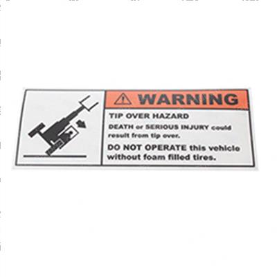Picture of Warning Tip Over Hazard Label