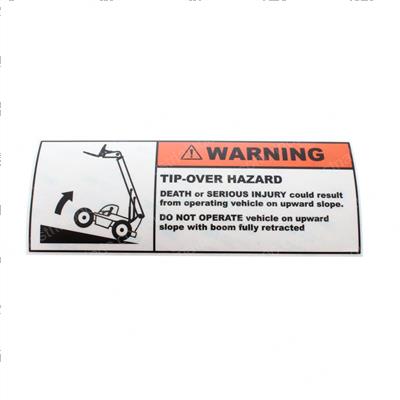 Picture of Warning Tip Over Label