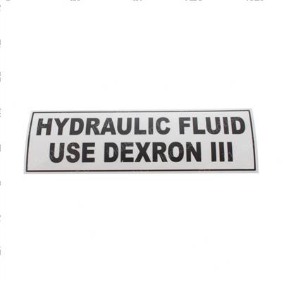 Picture of Dexron Iii Label