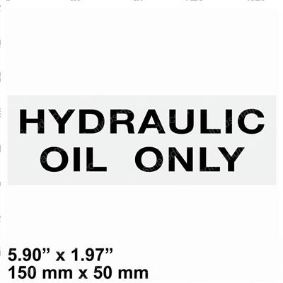 Picture of Hyd Oil Only Decal