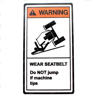 Picture of Warning Wear Seat Belt Decal
