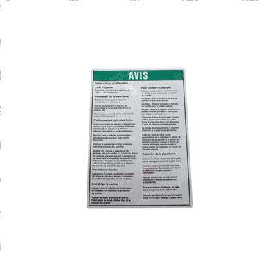 Picture of Decal Notice Oper Inst Pcp