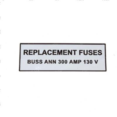 Picture of Decal Replacement Fuses