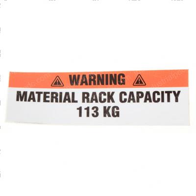 Picture of Decal - Warn Sheet Mat 113 Kg