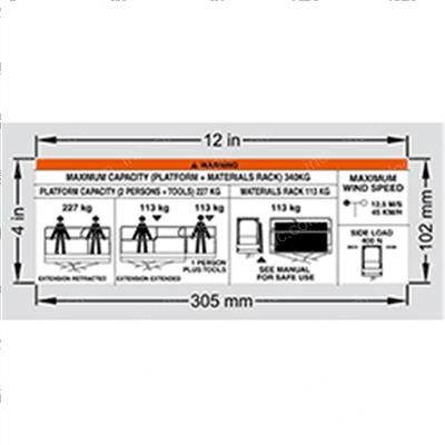 Picture of Max Platform Capacity Decal