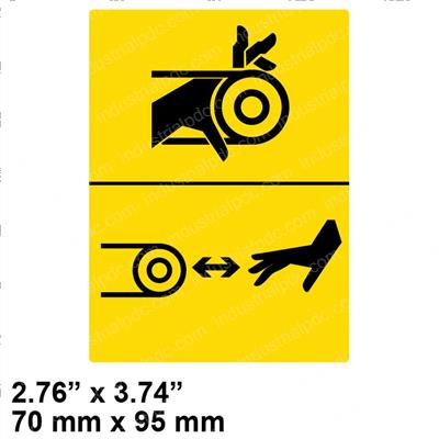 Picture of Decal - Warning Crushing