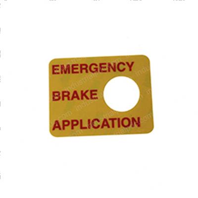 Picture of Emergency Brake Decal