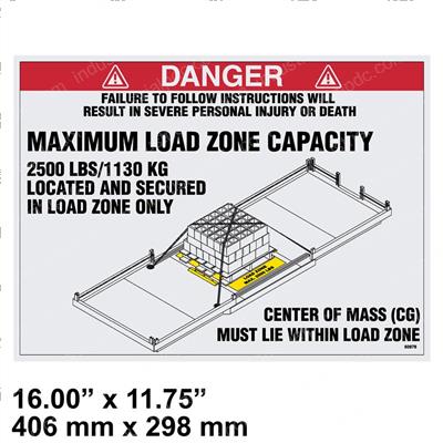 Picture of Decal - Warning Load Zone