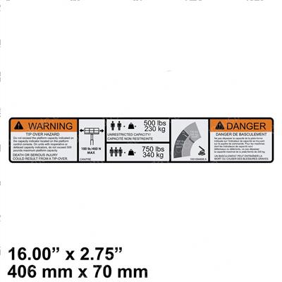 Picture of Decalwarning Dual Capacity