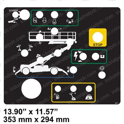 Picture of Decal - Titan 60 Lower Controls