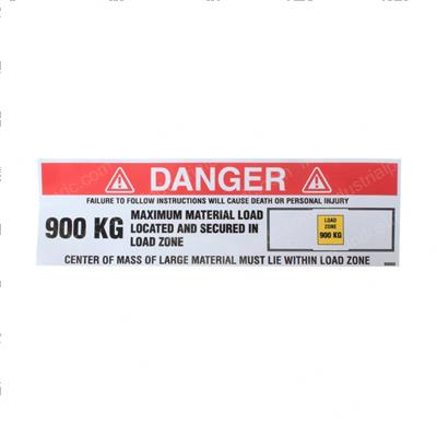 Picture of Decal - Warning Load Zone Ce