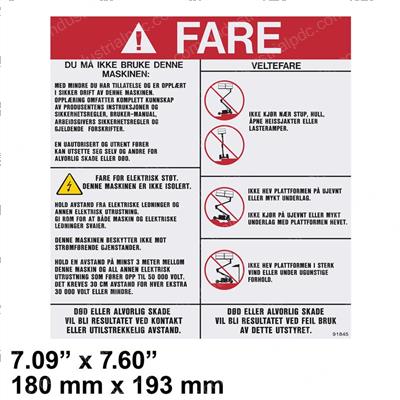 Picture of Decal - Norway Danger Electtip