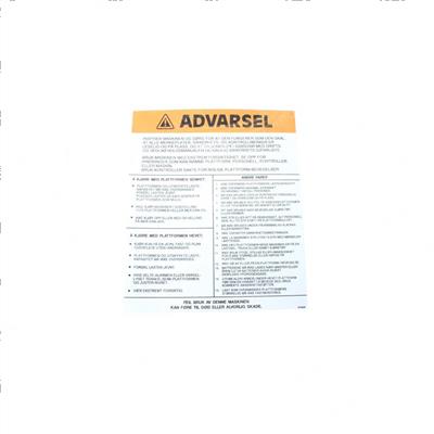Picture of Decal - Norway Warning General