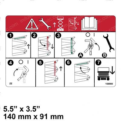 Picture of Decal - Scissor Brace Instl