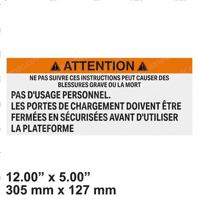 Picture of Decal - Loading Gates French