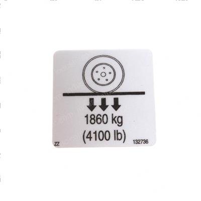 Picture of Label Wheel Load 1860kg Pic