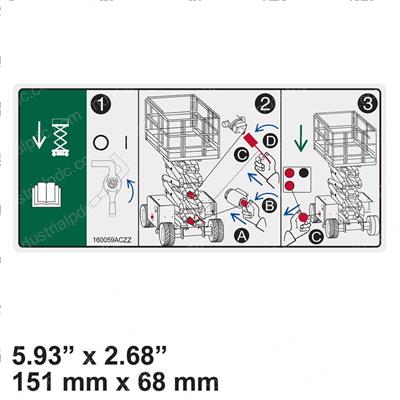 Picture of Decal - Emergency Lowering