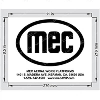 Picture of Decal - Mec Oval Black