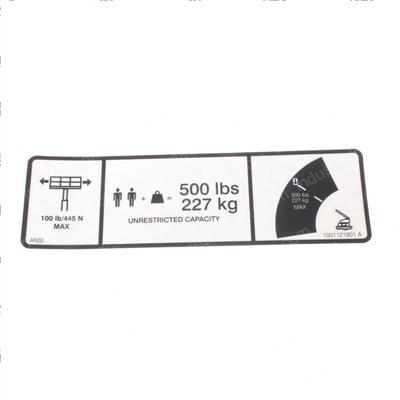Picture of Decal - Max Cap.  500lbs/227kg