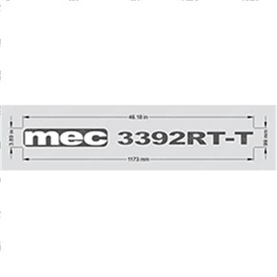 Picture of Decal - 3392 Rt Toeboard Gray