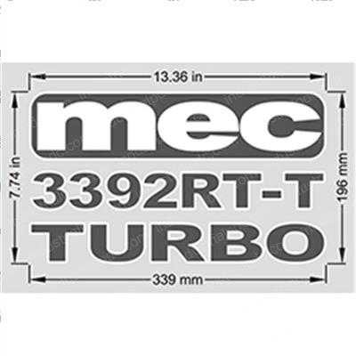 Picture of Decal - 3392rt Turbo Gray