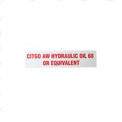 Picture of Decal - Citgo Aw Hyd Oil 68